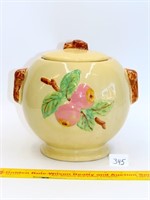 Vintage Roseville apple cookie jar by Robinson