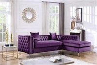 Fb3413 Purple Sectional LEFT ARM FACING ONLY