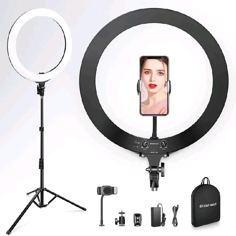 New Elitehood Ring Light 18 inch, Professional Tri