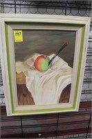 Framed Oil Fruit Painting