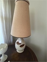 Lamp On Drum Table