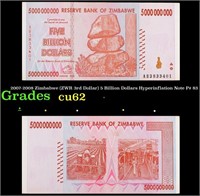 2007-2008 Zimbabwe (ZWR 3rd Dollar) 5 Billion Doll