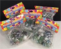 (5) Packs of Glass Marbles