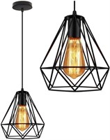 ROXENLIGHT Adjustable Pendant Light w/Metal Cage