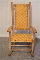 Rataan Seat and Back Rocking Chair