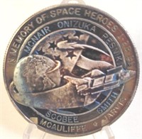 In Memory of Space Heroes 1-28-86 1oz. Silver Coin