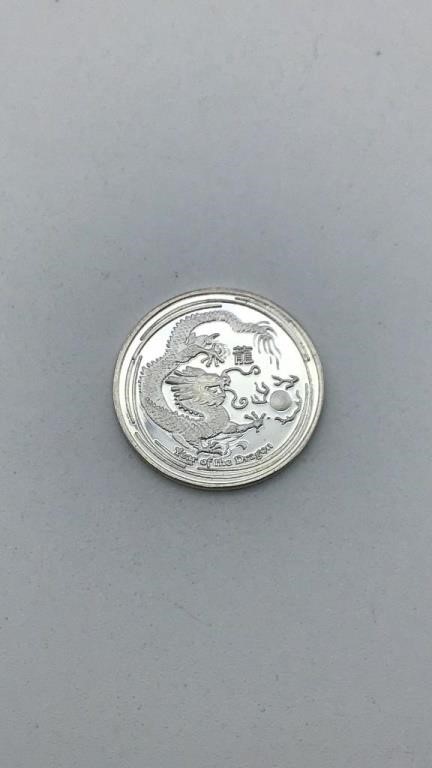 1 Gram .999 Fine Silver Year of the Dragon