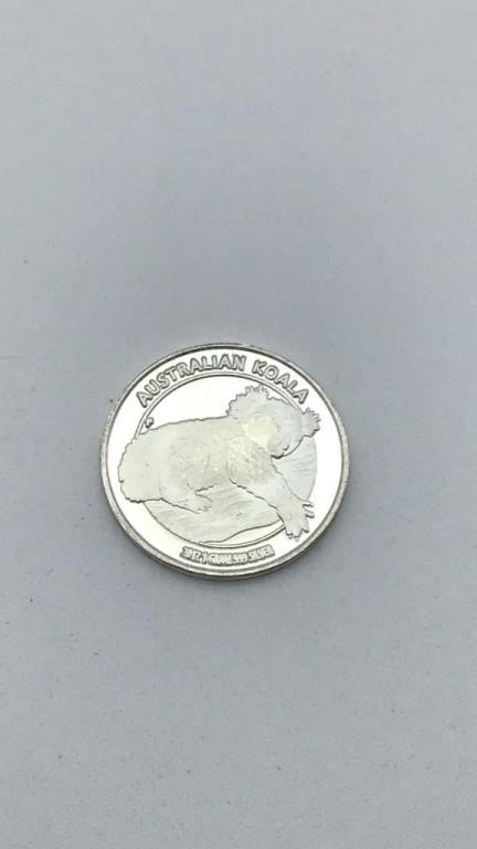 1 Gram .999 Fine Silver Australian Koala