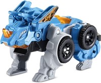 Triceratops Transforming Race Car Toy for Kids 4+