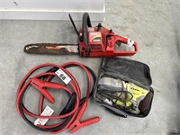 Shindaiwa Chain Saw, Battery Jump Start Leads