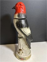 Jim Bean Red Headed Woodpecker decanter.