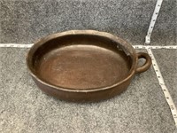 Old Scalloped Metal Pan with Handle