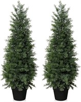 LOMANTO Outdoor Artificial Topiary Cedar Tree 2Pac