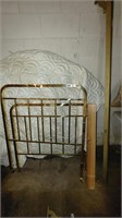 brass twin bed