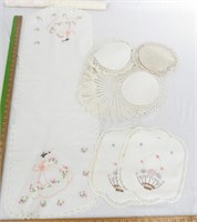 7 Fancy Work Items, Table Runners? Doilies?