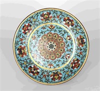 Chinese Cloisonne Plate