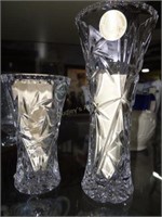 2 Lennox Crystal Bud Vases