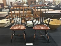 Pair Windsor Doll Chairs