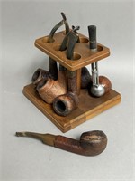 Brigham & More Pipes and Pipe Holder