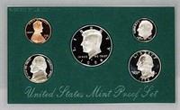 1998 United States Mint Proof Set 5 coins No Outer