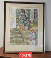 Jacques Thevenet Lithograph Under Glass