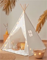 Tiny Land Large Kids Teepee Tent with Padded...