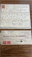 1870 & 1924 Perry County Promissory Notes