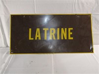 Latrine sign