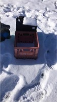 2 Milk Crates & Battery Box