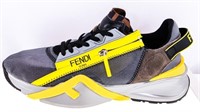FENDI -Flow Grey Yellow Fabric Runners - Size 41 M