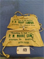 2 P.M. Moore Co. Aprons