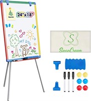 Dry Erase Board White Board for Kids 24x18 inch