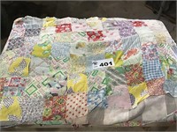 OLD QUILT, BAD CONDITION