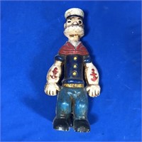 VINTAGE CAST IRON POPEYE BANK/DOORSTOP