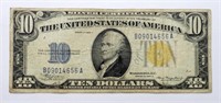 1934A $10 "NORTH AFRICA" SILVER CERT