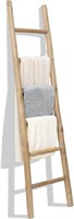 FUIN Fully Assembled 6ft Wood Blanket Ladder