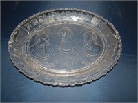 EAPG Glass Plate Lincoln Grant Washington