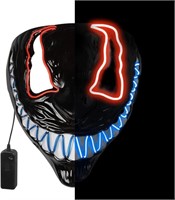 (new)NEWHOMESTYLE Halloween Scary LED Mask light