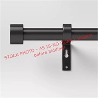 Black curtain rod