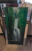 LIGHT UP MIRRORED WATERFALL PICTURE