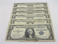 (6)  $1.00 Silver Certificates