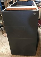 Gray 3 Drawer Locking Filing Storage Work Cabinets