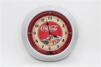 50's Style Neon Coca-Cola Clock