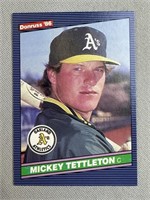 Donruss 86 Mickey Tettleton A's Card