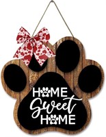 9X10Inch Dog Paw Wall Hanging Sign Dog Bedroom Dec