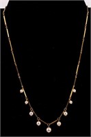 Jewelry 14kt Yellow Pearl Necklace