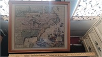 24x20 M SEUTTER French map N America in 1728