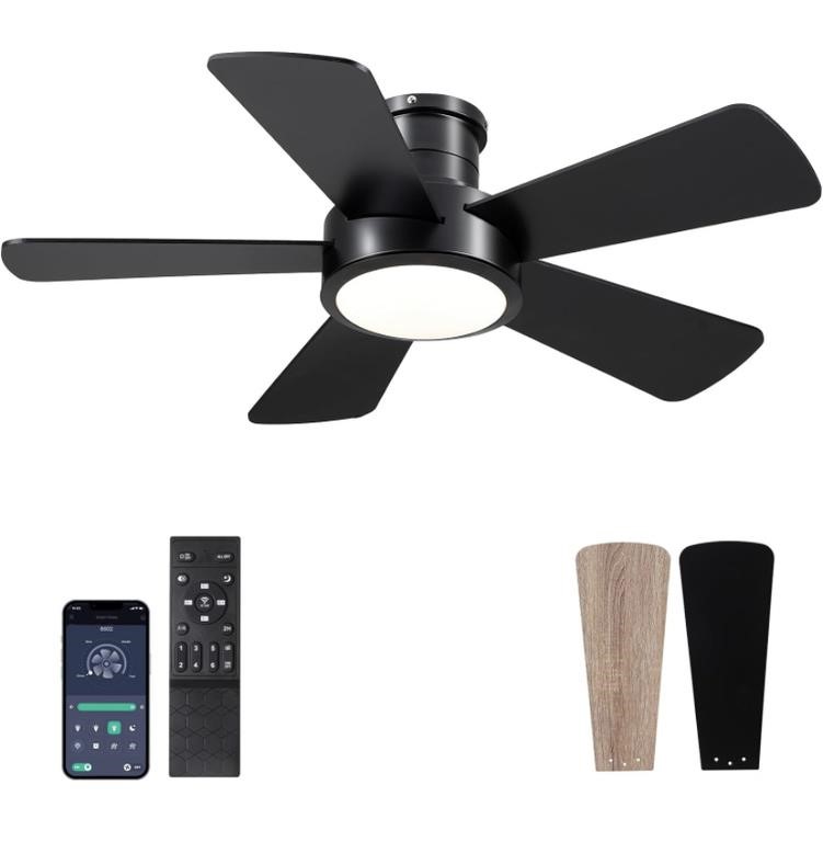 DANNILONG 38IN MODERN CEILING FAN WITH LIGHTS