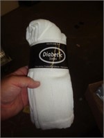 3 PAIR DIABETIC SOCKS SZ 10-13