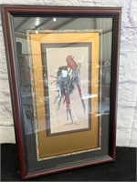 Artist's Hand Signed, Limited Edition Parrot Print